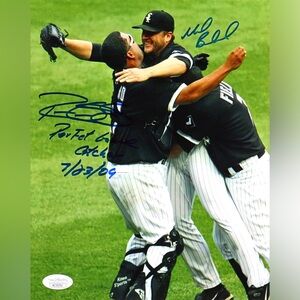 💥Mark Buehrle Ramon Castro💥 Chicago White Sox Signed 8x10 Photo Autograph —JSA